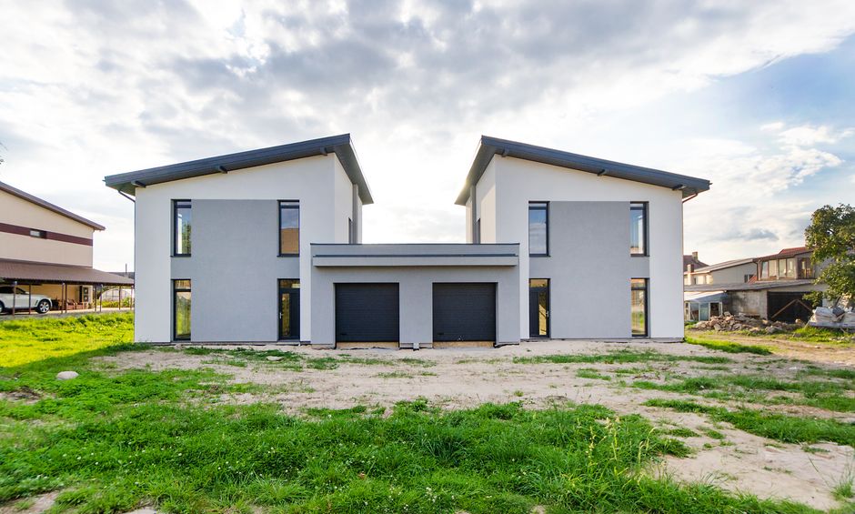 Modern luxury home, the kind offered as a hospital lottery prize